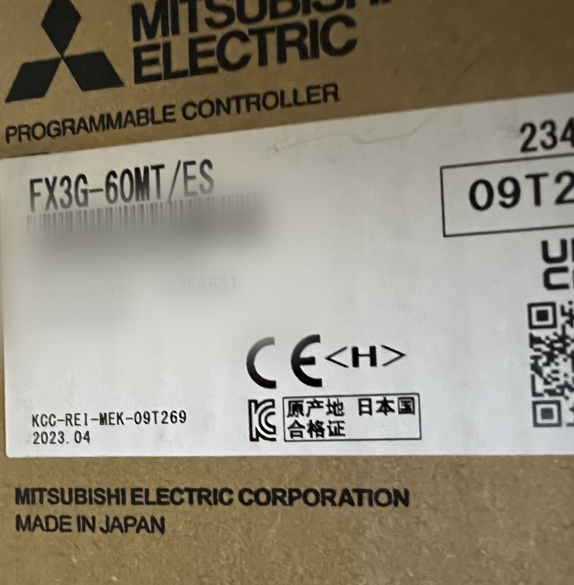 現金特価】 三菱電機 シーケンサー FX3G-60MT/ES 2023年製 その他