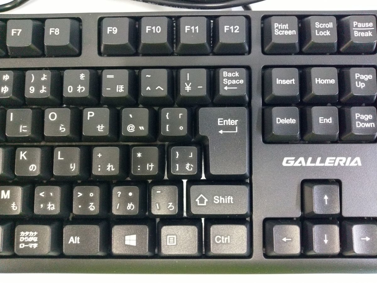 FG912【送料無料】状態良好 ガレリア ゲーミングキーボード GALLERIA