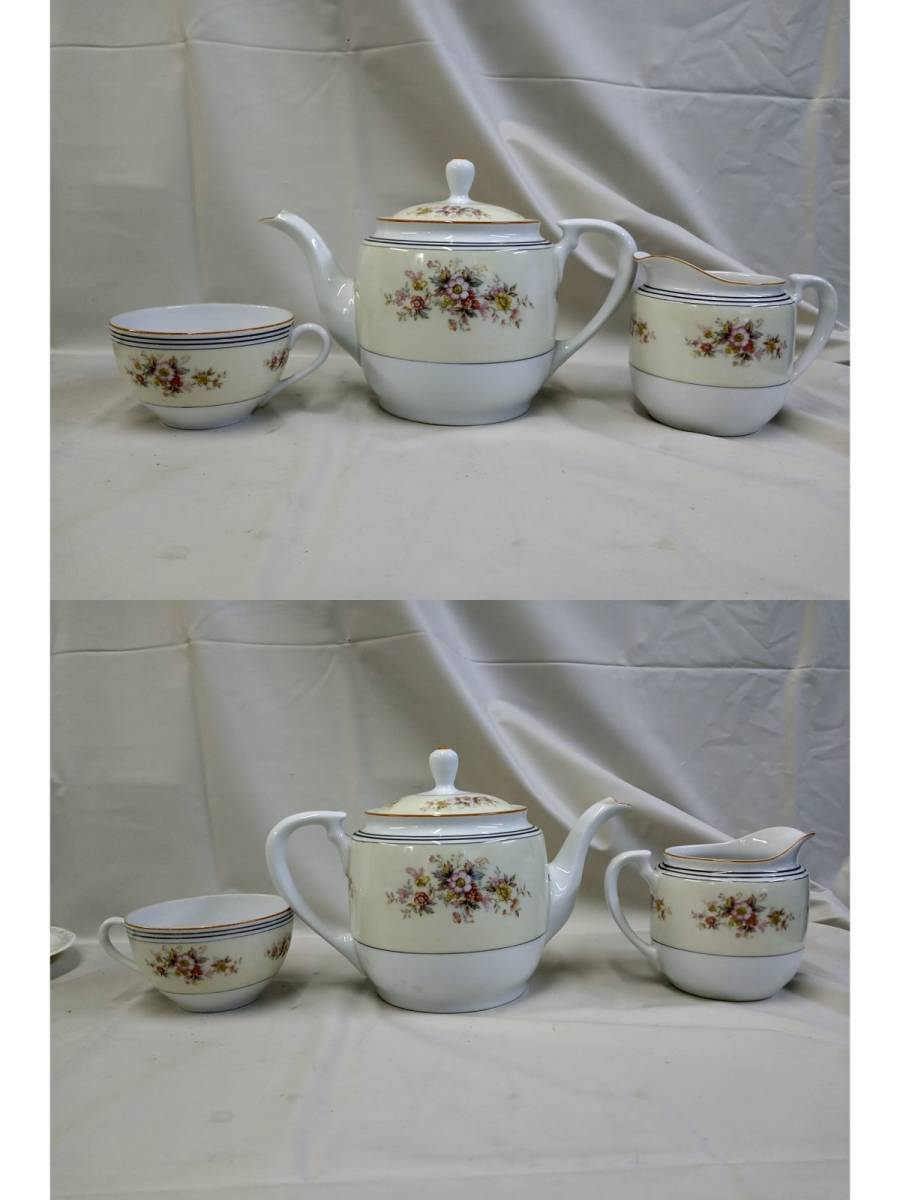 SET【中古】日本陶器会社 ノリタケ / 桐井陶器 KIRII CHINA / New Feeling TOTAI カップ・ソーサー・ポット 不揃い まとめ売り 【現状品】の画像5