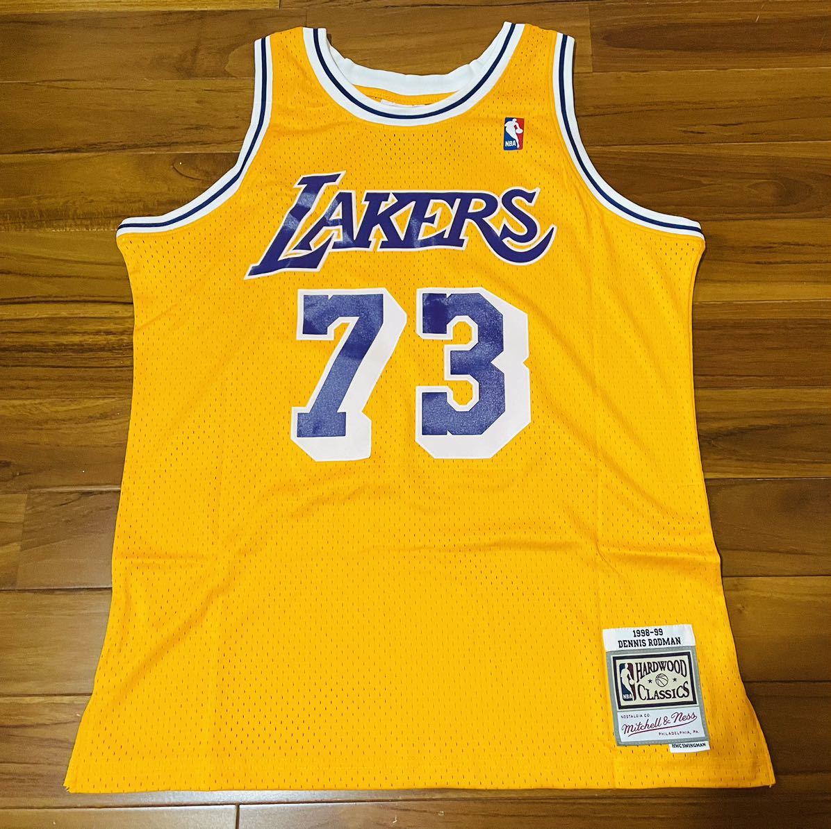 大特価!! Michell&Ness NBA レイカーズ デニス・ロッドマン