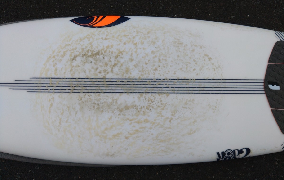 美品!! シャープアイ サーフボード 5,8　EPS 33L モダン2 MODERN2 オーストラリアシェープ　sharpeyes surfboards サーフィン　_画像4