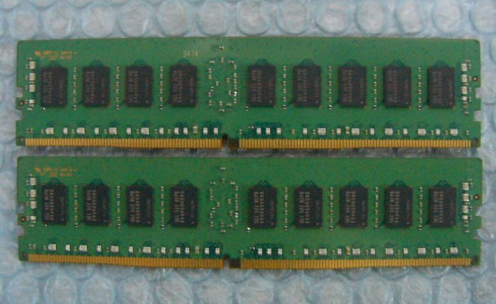 nf13 288pin DDR4 PC4-2133P-RC0 8GB Registered SAMSUNG 2枚 合計16GB hp 752368-581_画像3