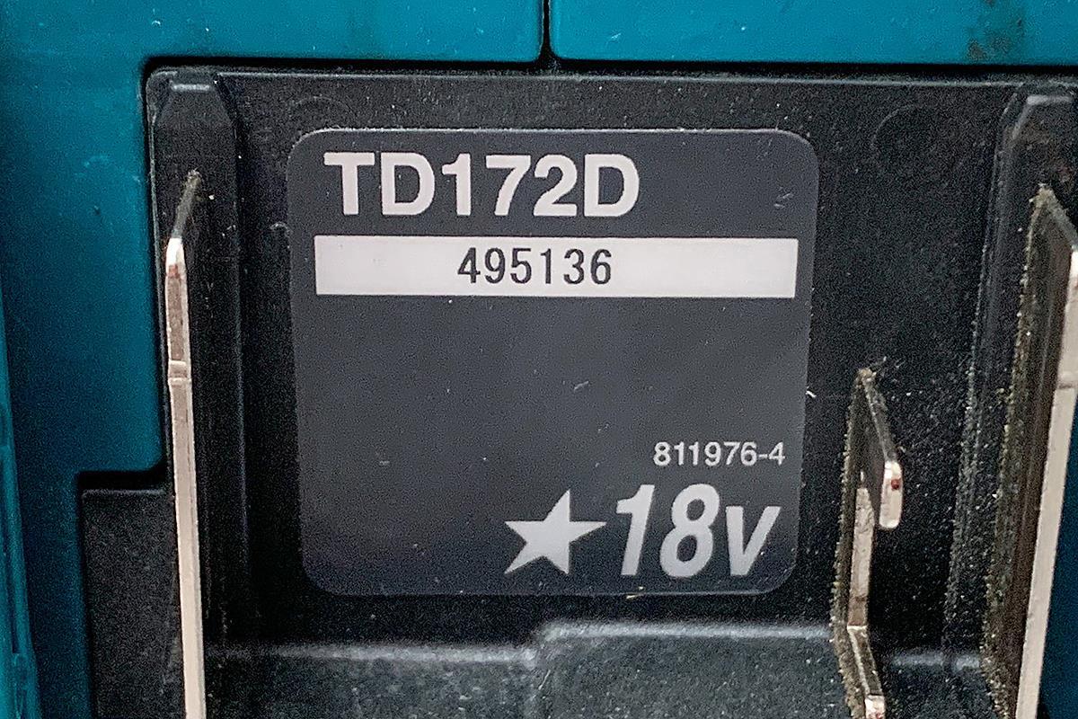 最高の品質の 並品|マキタ TD172DRGX 充電式インパクトドライバ 青
