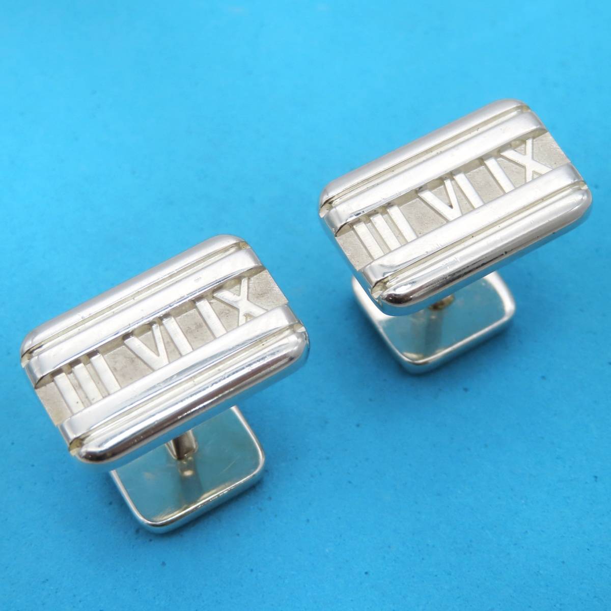  beautiful goods Tiffany&Co. Tiffany Atlas silver cuffs links SV925 men's suit KK104