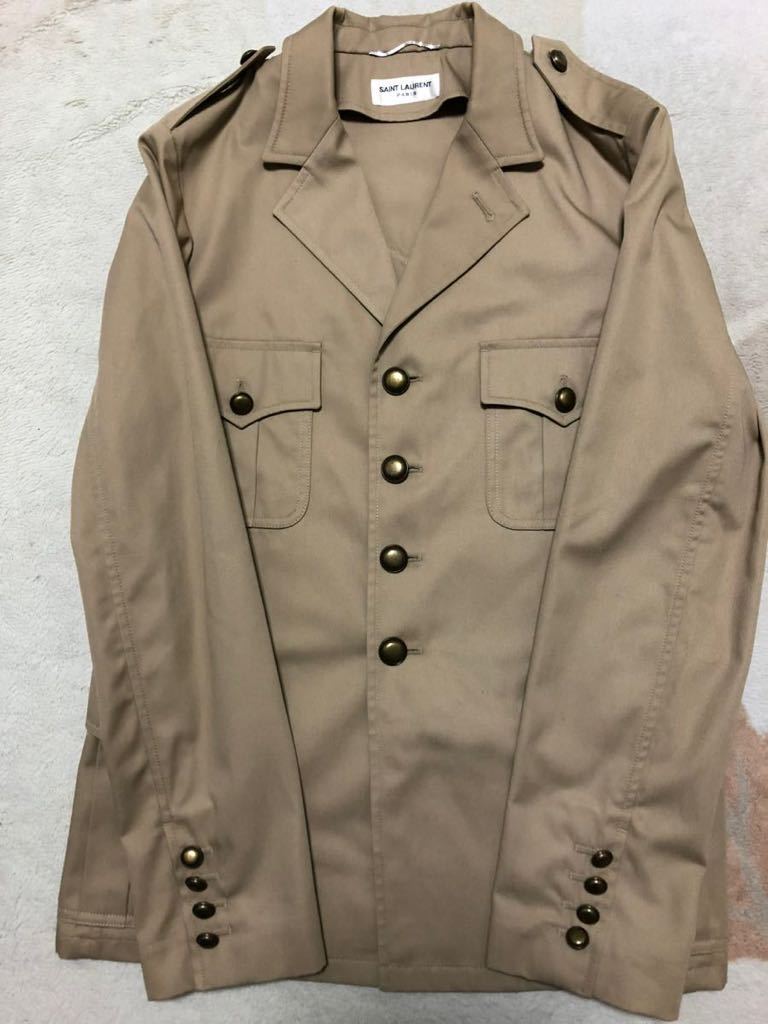 サンローランパリ 15SS サファリジャケット エディスリマン サンローランパリ 15SS サファリジャケット エディスリマン