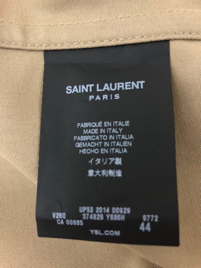 サンローランパリ 15SS サファリジャケット エディスリマン サンローランパリ 15SS サファリジャケット エディスリマン