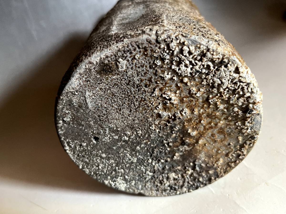 花瓶□古い備前焼き 三切花瓶 立ち花生け 花器 耳付き 共箱 お 花瓶□古い備前焼き 三切花瓶 立ち花生け 花器 耳付き 共箱 お