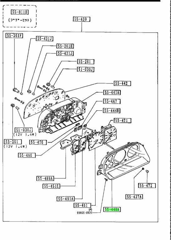 ★在庫希少★ 未使用 マツダ 純正 サバンナ RX-7 FC3S 89-91 スピードメーターフロントレンズ Genuine_画像2