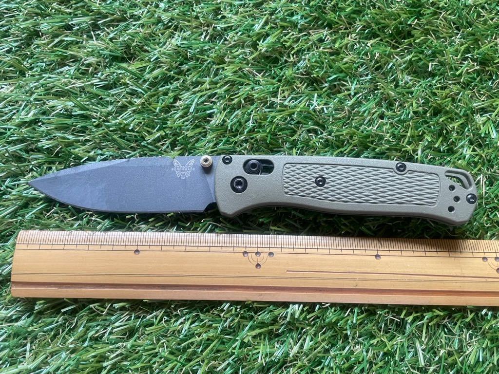 BENCHMADE #017 BUGOUT Green ベンチメイド　バクアウト　フォールディングナイフ 折りたたみナイフ