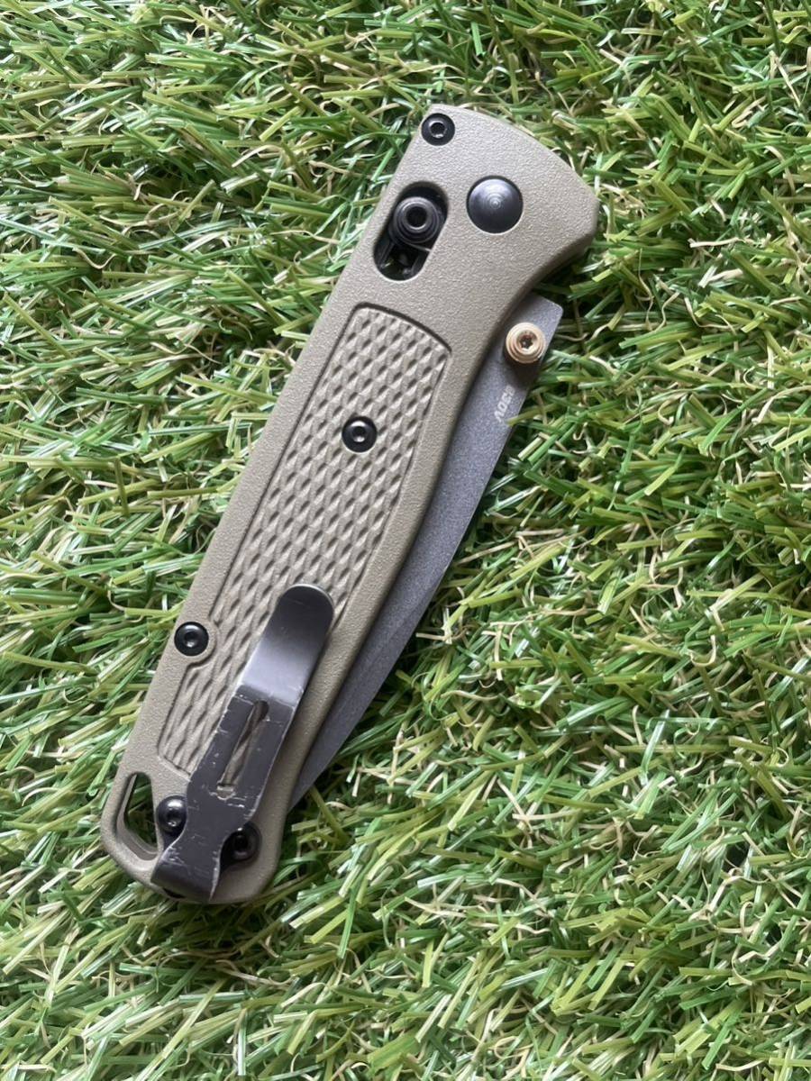 BENCHMADE #017 BUGOUT Green ベンチメイド　バクアウト　フォールディングナイフ 折りたたみナイフ