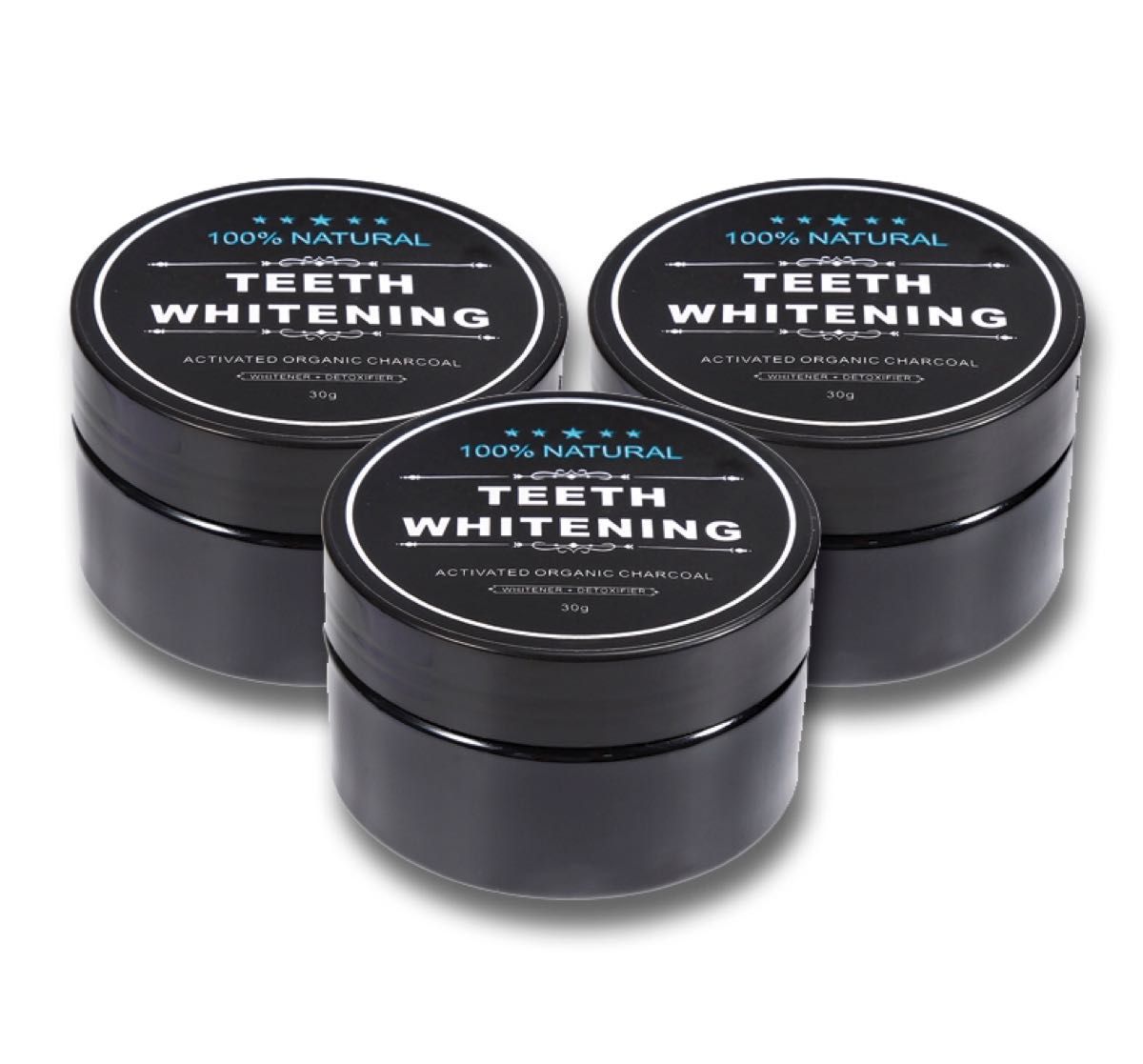 TEETH WHITENING　活性炭　歯磨き粉　ホワイトニング　パウダー　3個セット