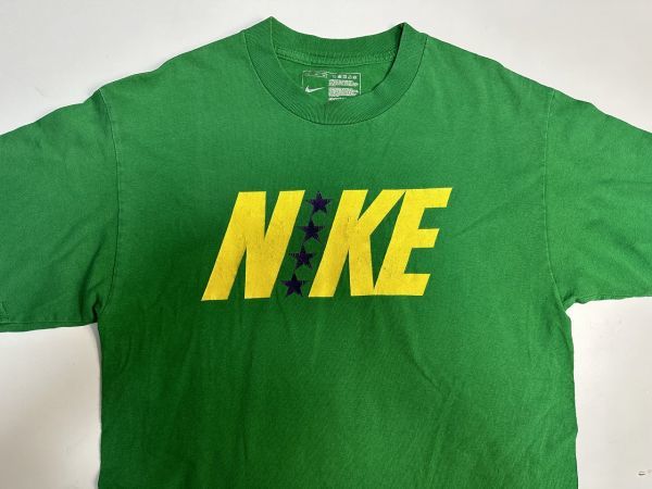 ☆US古着 NIKE ナイキ Tシャツ プリント グリーン緑【M】コットン　　　　　◆3971◆_画像7