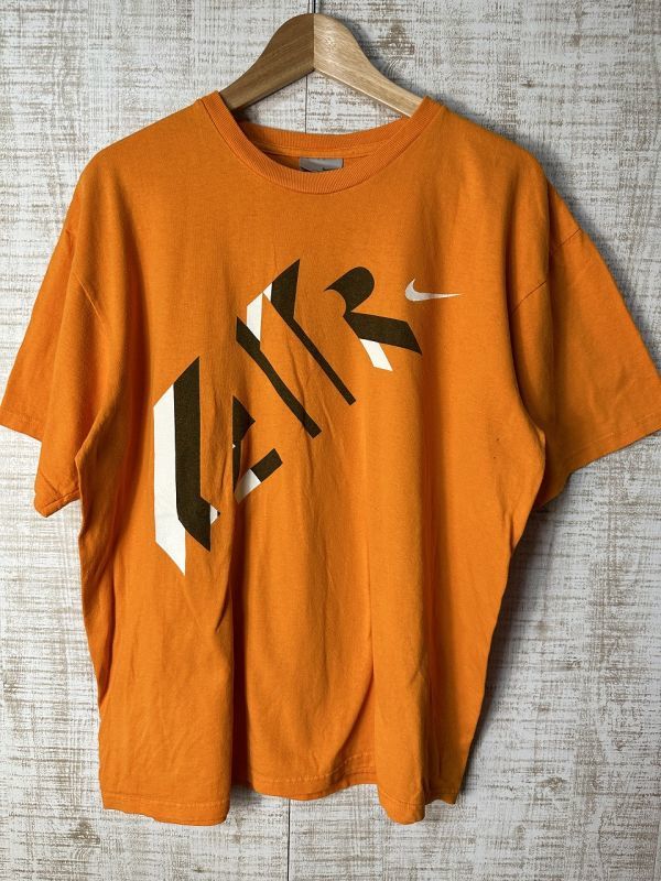 ☆US古著 NIKE ナイキ Tシャツ 半袖 プリント オレンジ【M】コットン　　　　　◆3984◆