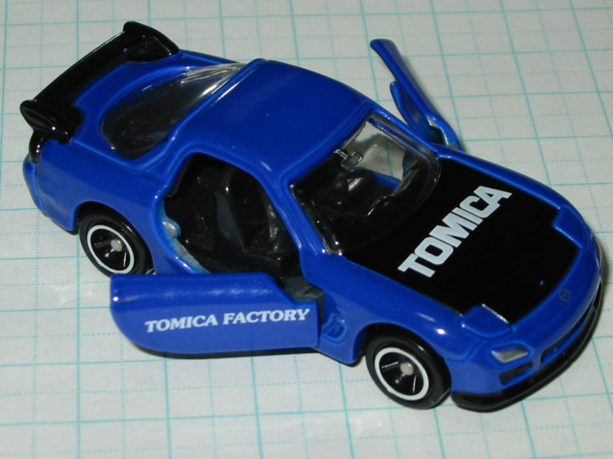 絶版品 トミカ 94 組み立て工場 第11弾 TOMICA FACTORY★マツダ RX-7 MAZDA RX-7 ブルー 青色 × シートブラック 黒色 ベトナム製　_画像3