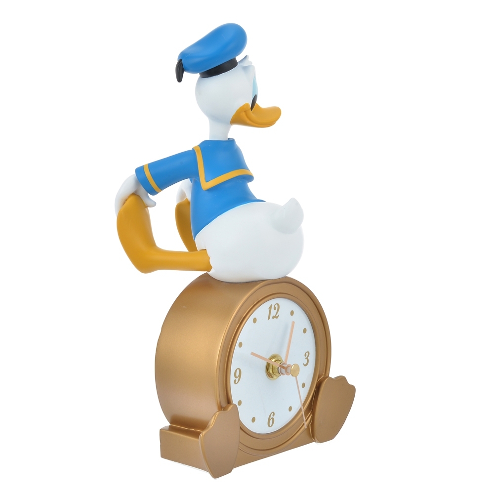 ディズニーストア ドナルド 時計 Clock Donald Duck Fluffy 2023 Disney ドナルド ダック フィギュア風 置き時計の画像5
