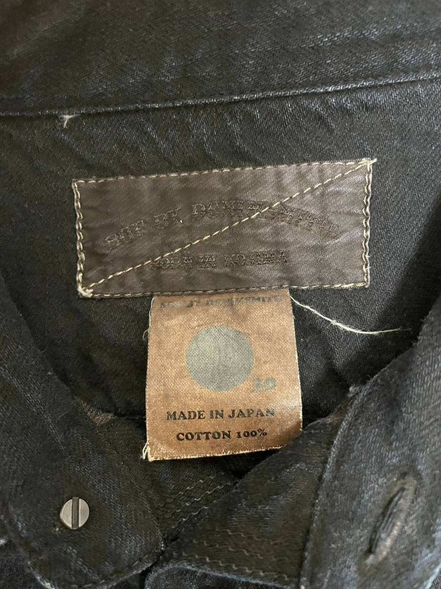 [SGF BY DENIMSMITH] インディゴデニムシャツ 30 日本製 ネイビー エスジーエフ デニムスミス_画像3