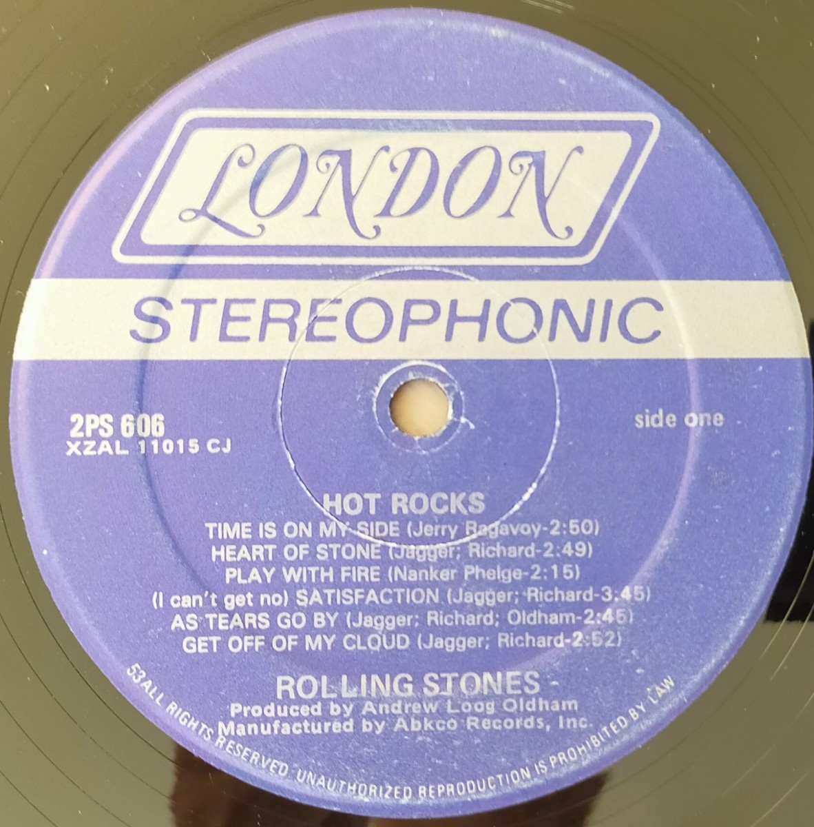 The Rolling Stones/ Hot Rocks 1964-1971/米Org./ステッカー貼_画像4