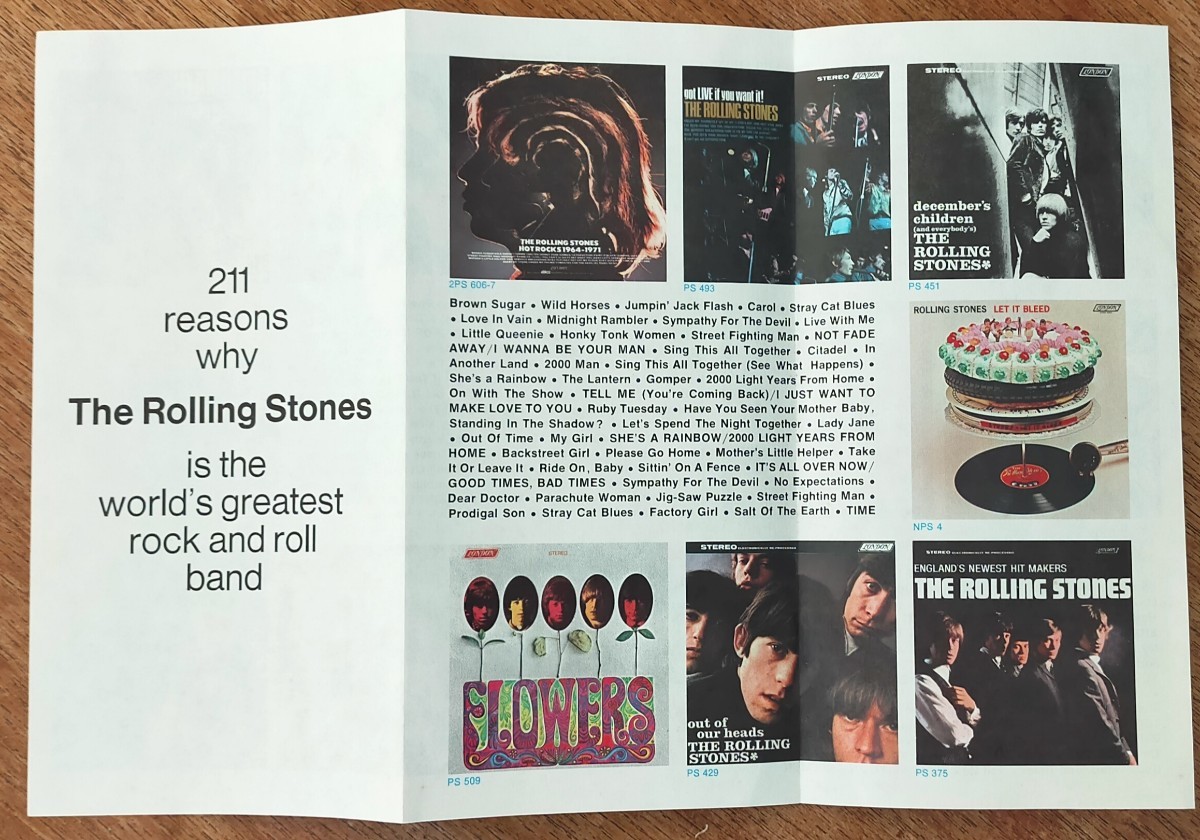 The Rolling Stones/ Hot Rocks 1964-1971/米Org./ステッカー貼_画像5