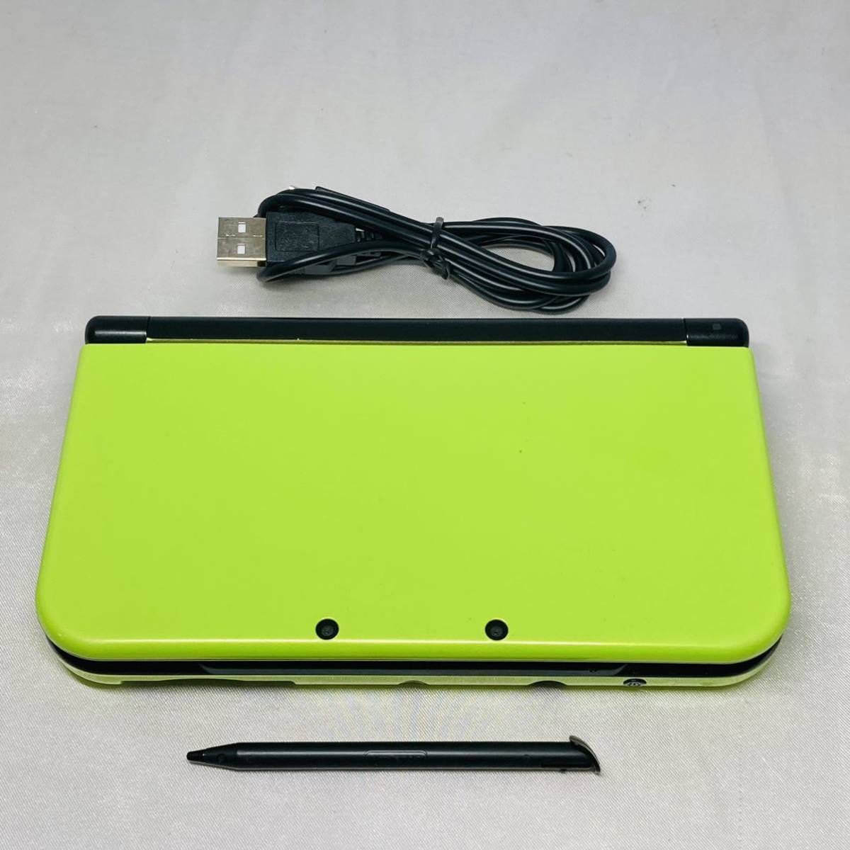 ☆1円~ 動作確認済 New NINTENDO 3DSLL 本体 ライム ブラック 任天堂
