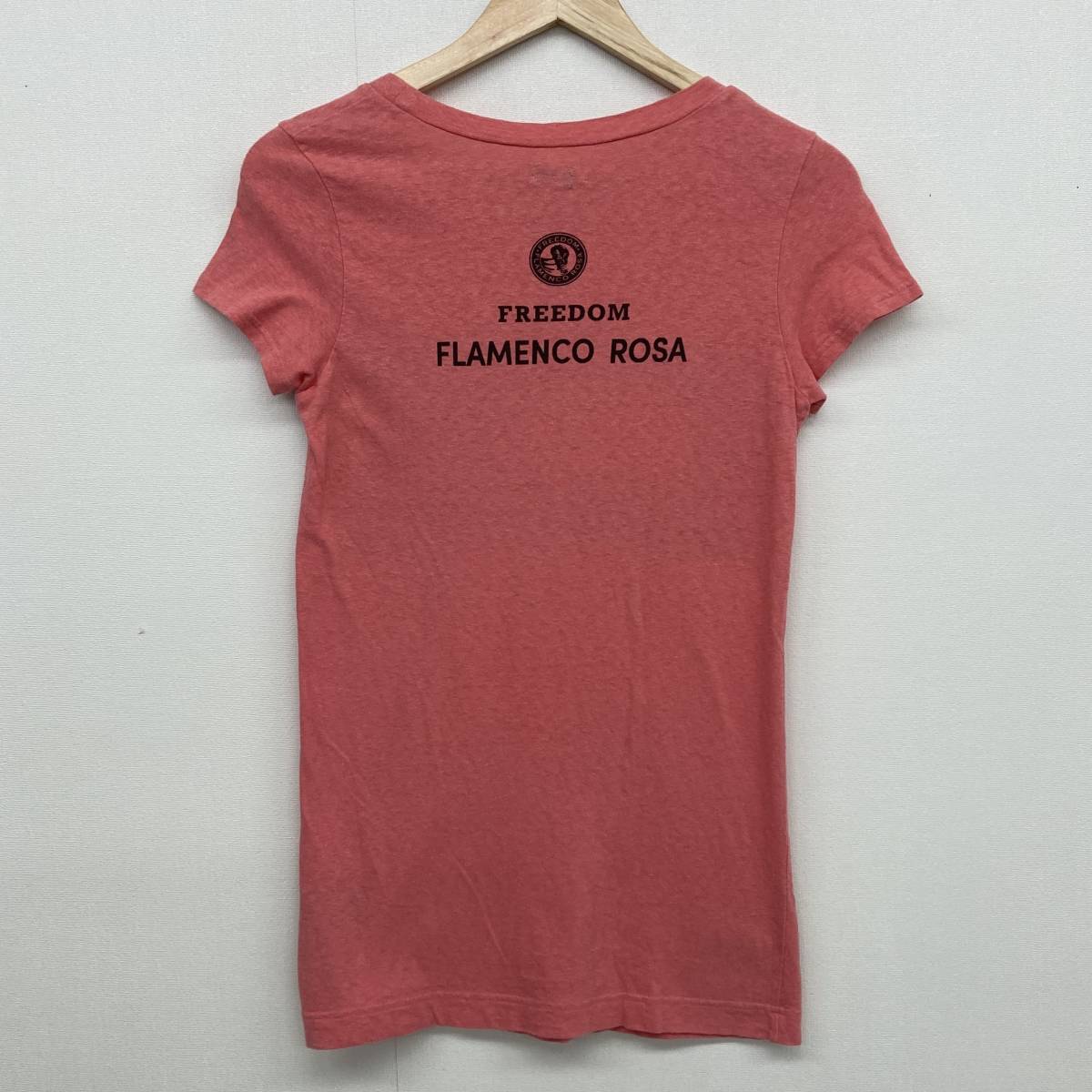 L.G.B. FREEDOM FLAMENCO ROSA flamingo photo short sleeves T-shirt salmon pink 0 size Le Grand Bleu LGB cut and sewn archive 3070145