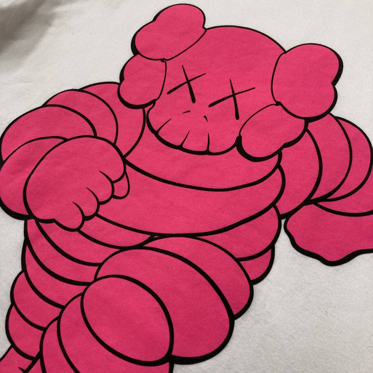 Original Fake KAWS CHUM Tシャツ ホワイト 1サイズ オリジナルフェイク カウズ チャム メディコムトイ ミシュランマン archive 3080521_画像7