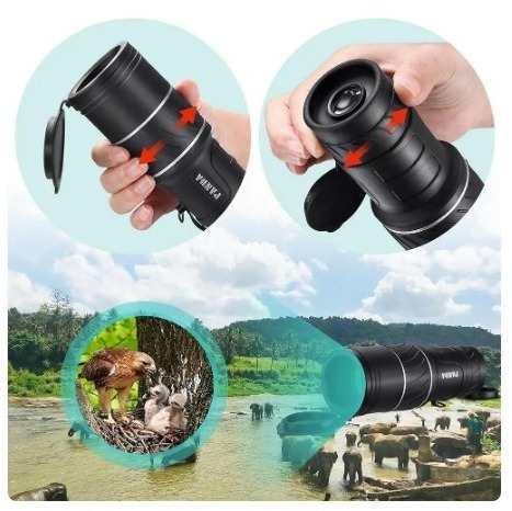 [ free shipping ]40 × 60 magnification Mini portable single eye telescope low light night vision hunting single eye powerful camp telescope outdoors travel 