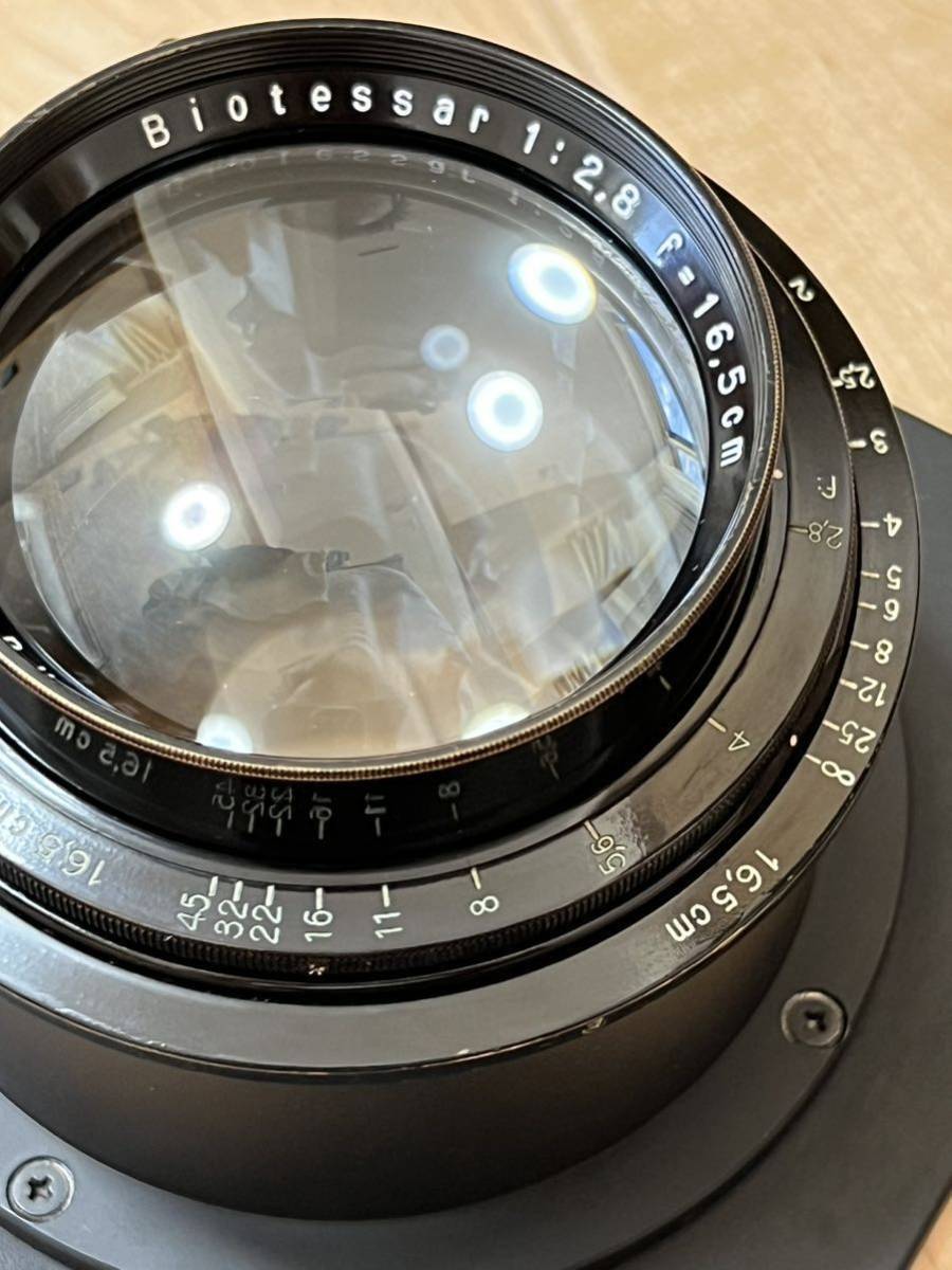 Biotessar 165mm f2.8 Zeiss Jena 4x5 Helicoid Sinar board mount