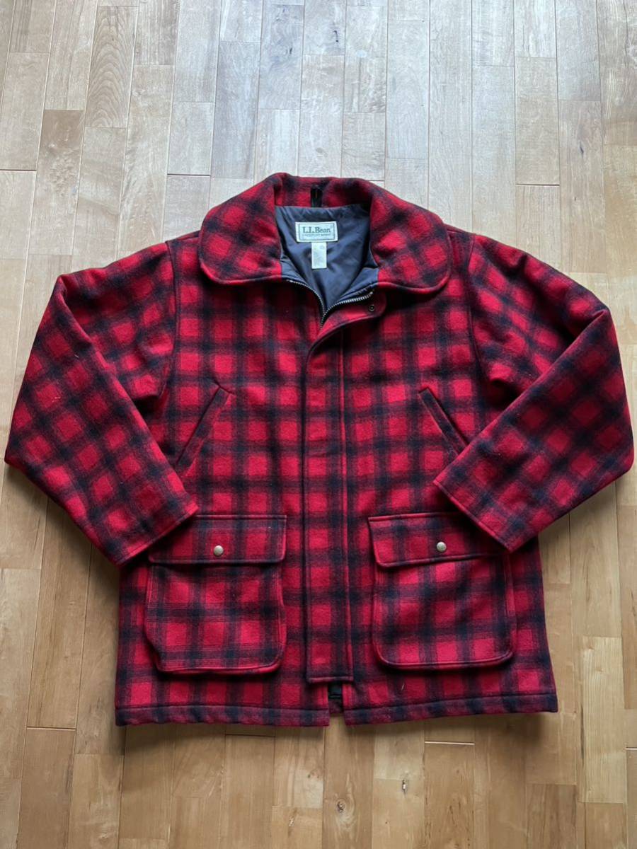 1970年代 L L Bean エルエルビーン ウールチェック柄 1970年代 L L Bean エルエルビーン ウールチェック柄