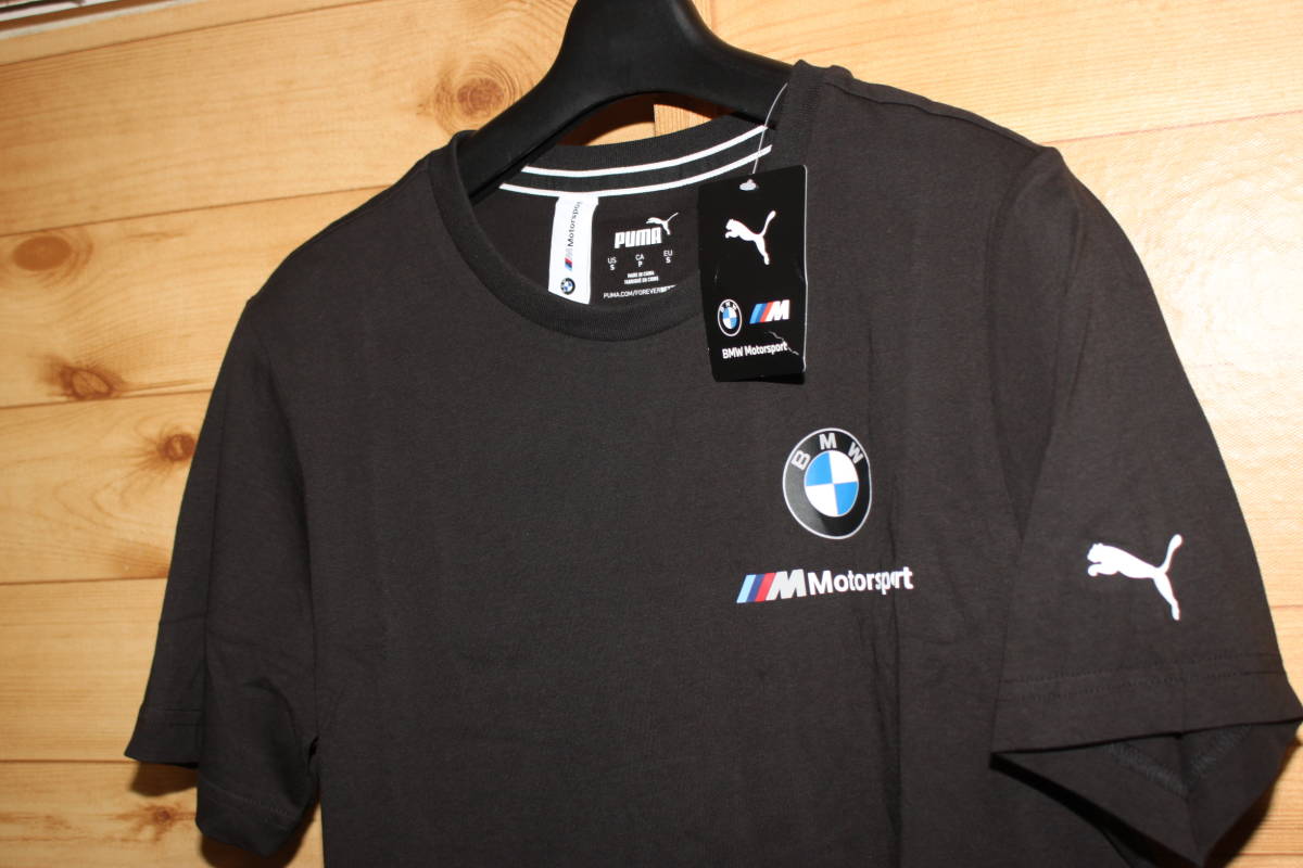 未使用プーマPUMA　BMW　コラボ　US/XS　黒　日本S　半袖Tシャツ　送料無料即決