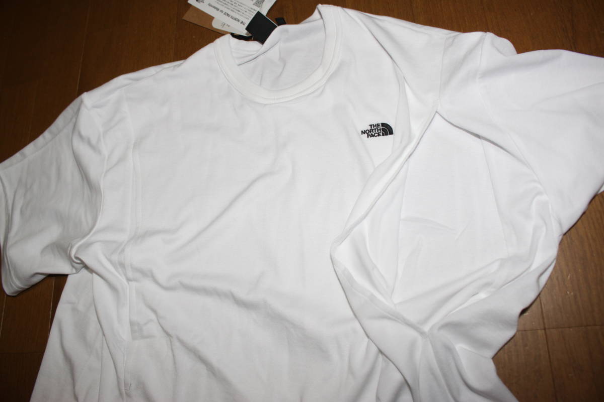未使用ノースフェイス L XL 白 授乳半袖Tシャツ マタニティーショートスリーブティー NTM12208 送料無料即決 ロゴ刺です。の画像4