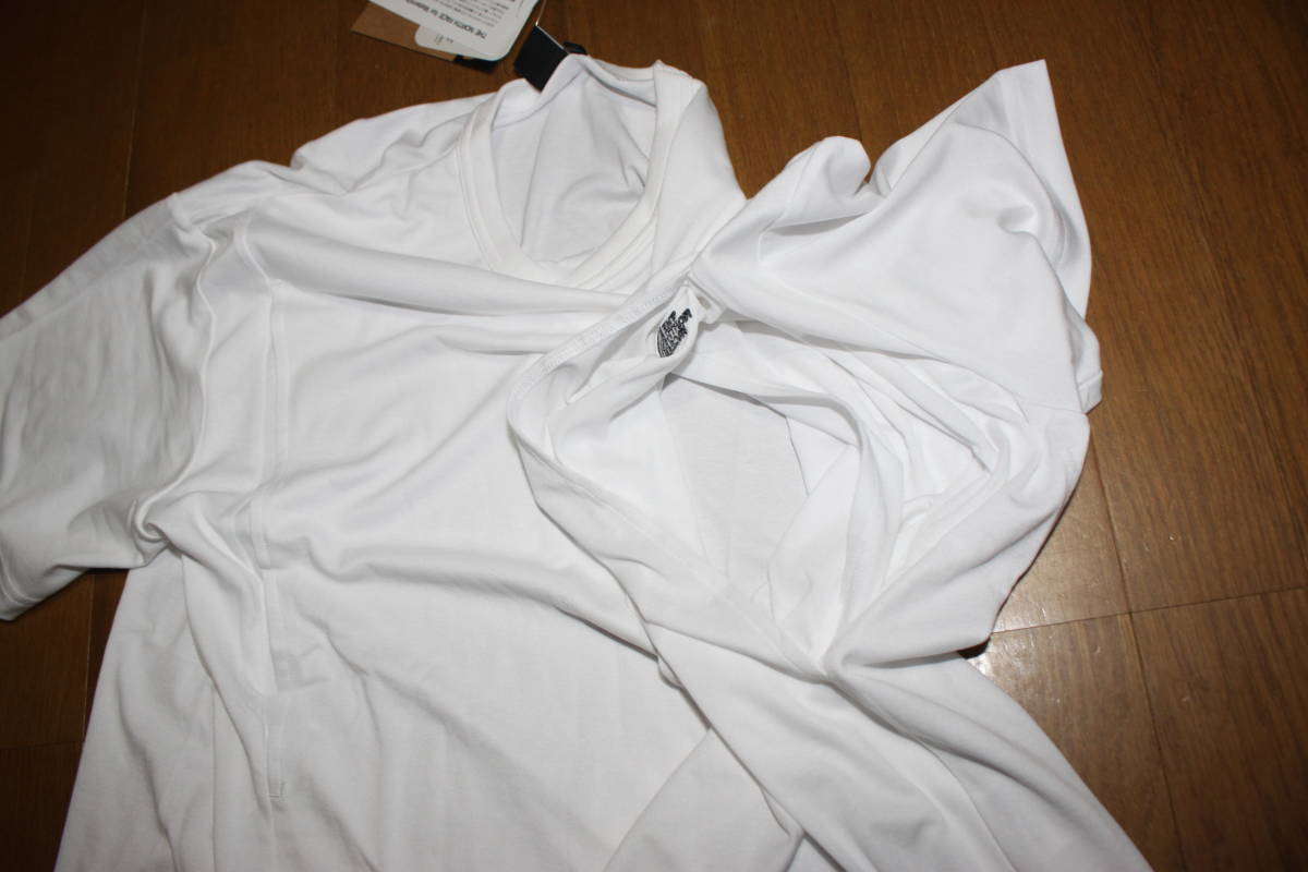 未使用ノースフェイス L XL 白 授乳半袖Tシャツ マタニティーショートスリーブティー NTM12208 送料無料即決 ロゴ刺です。の画像6