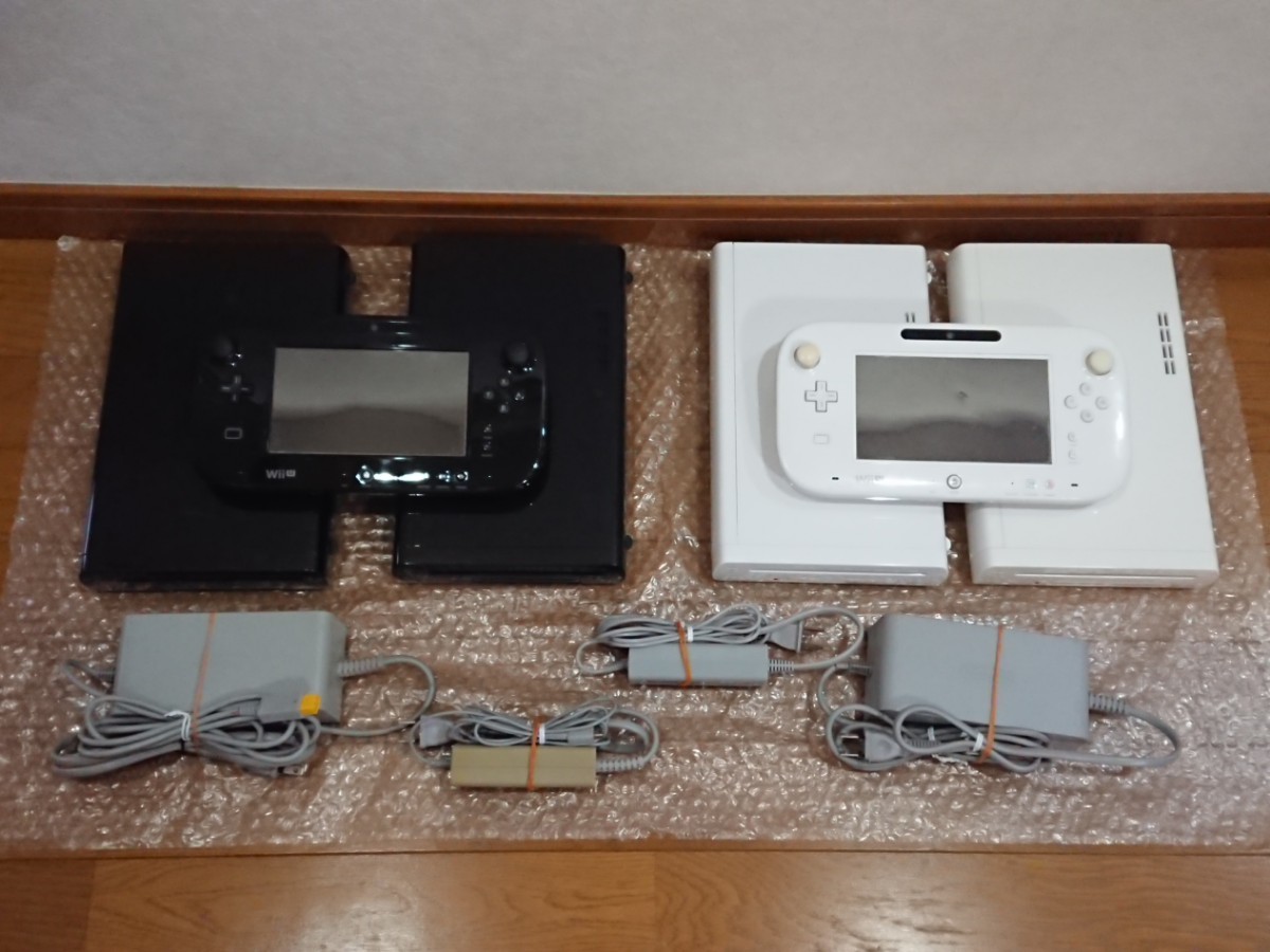 WiiU(32ギガ) 本体４台&パッド2台&アダプター２セット