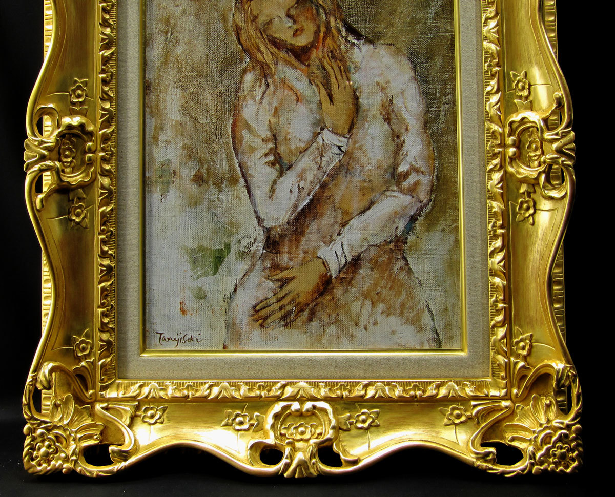 ...[..] oil painting genuine work guarantee F6 number 