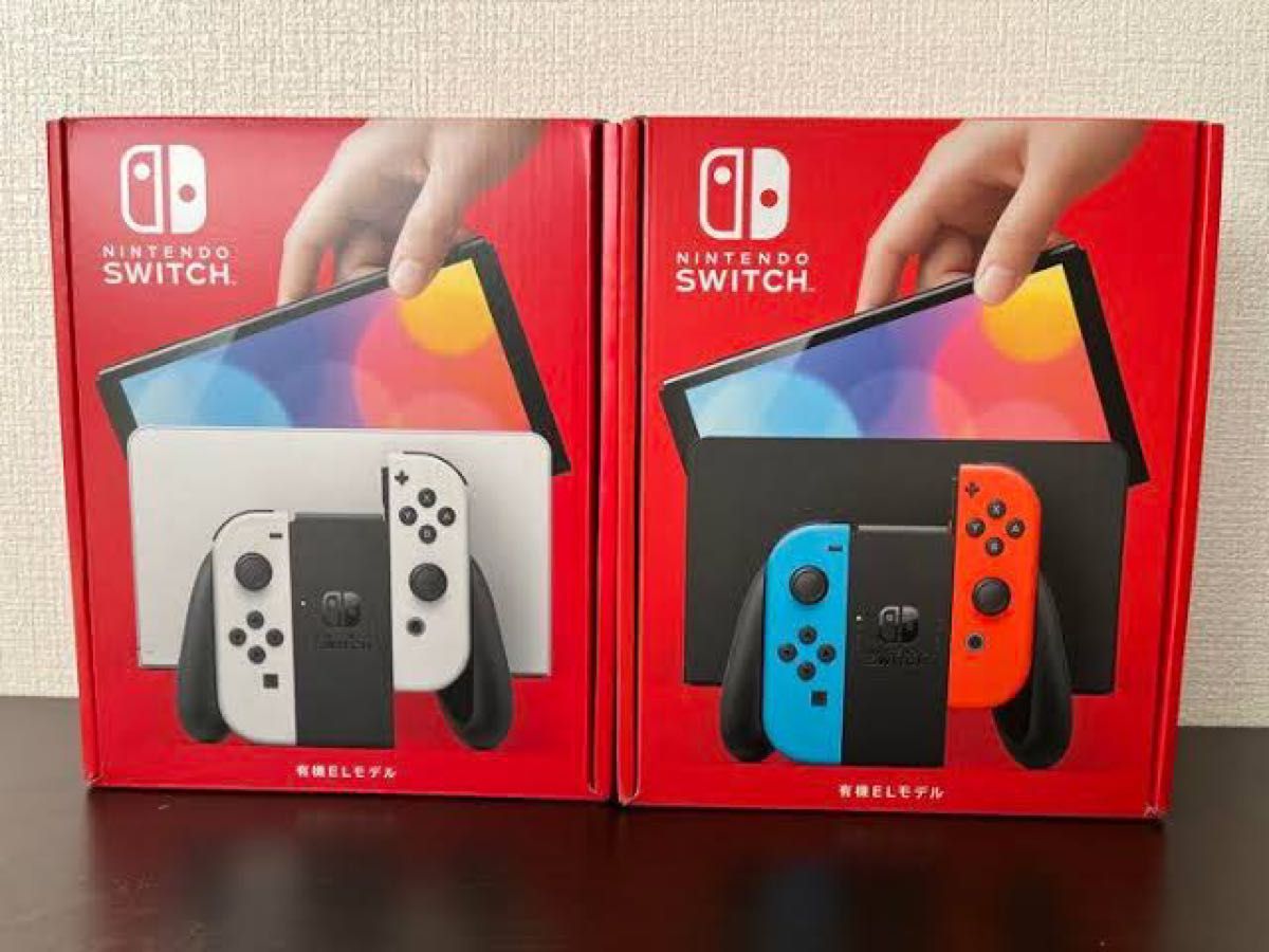 Nintendo Switch 有機EL 新品 未開封 2台セット ネオン1台 ホワイト1台