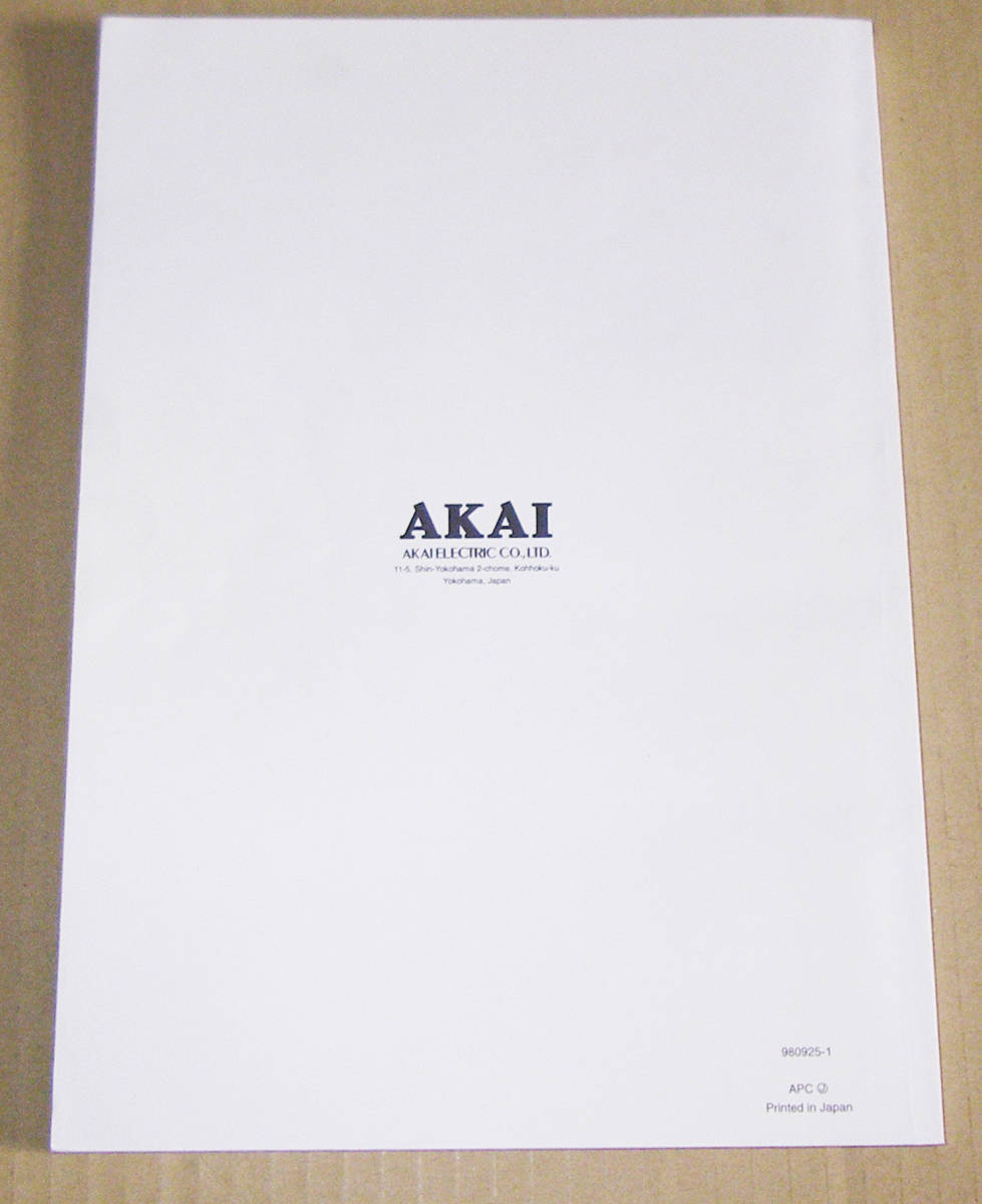 *AKAI S5000/S6000 использование инструкция японский язык /JAPANESE*