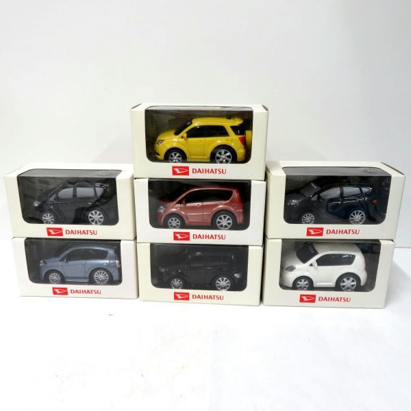 DAIHATSU/プルバックカー カラーサンプル ディーラー特注品 非売品 7台BOON/SONICA/MOVE CUSTOM/COO/Be-go/Mira/Move