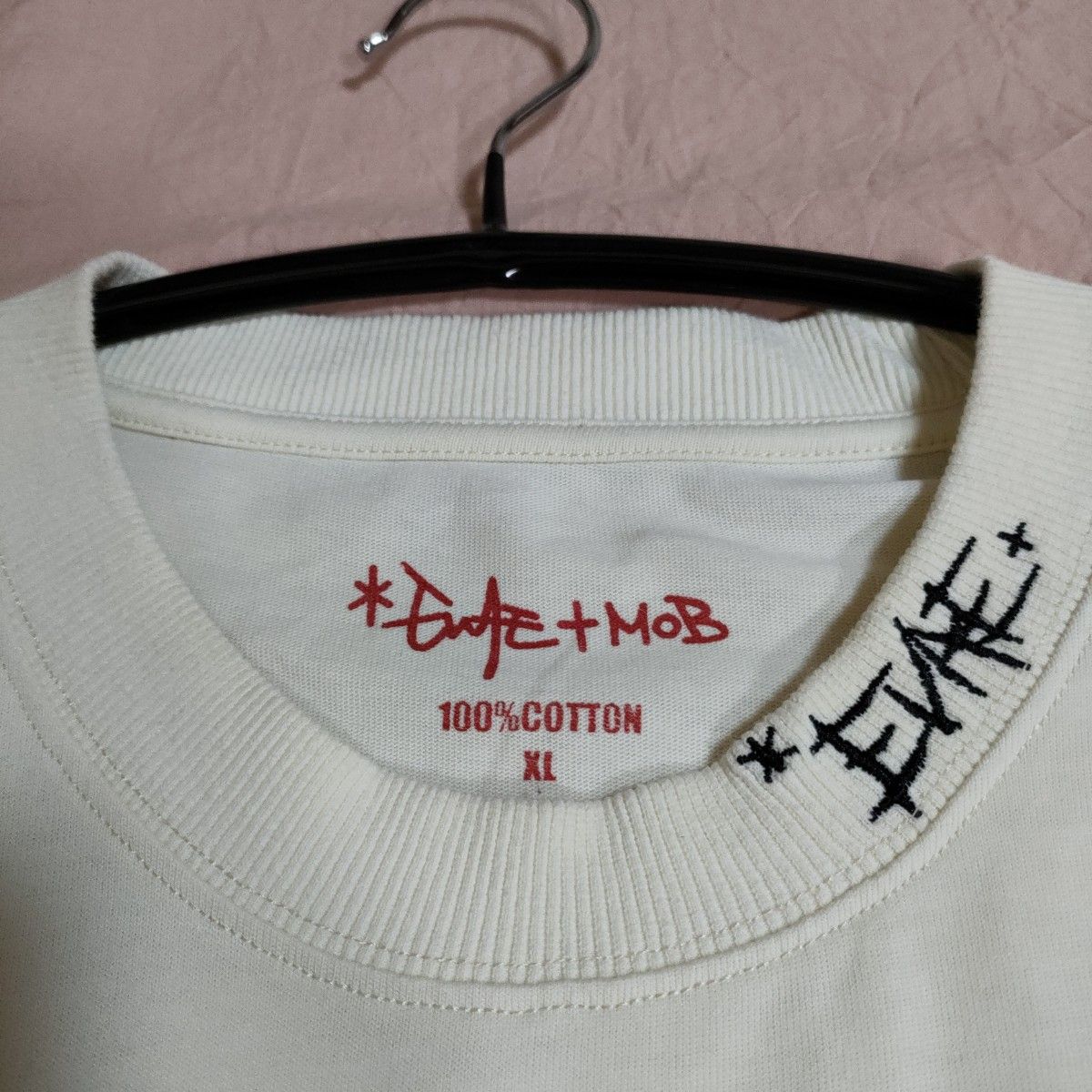 希少完売品！ スカル柄 刺繍 プリント Evae mob SALUTE ロンT