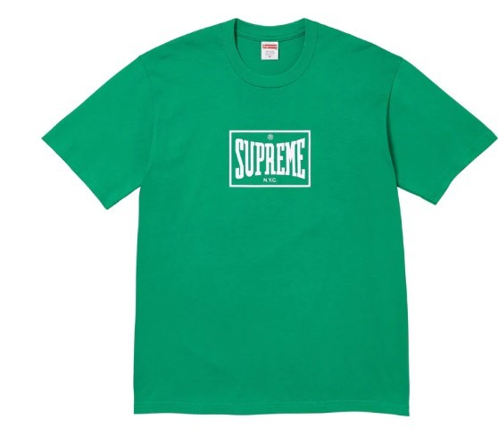 送料無料【緑・XXL】Warm Up Tee supreme 国内正規品 新品未開封 シュプリーム 23aw Tシャツ 半袖 green グリーン ウォーム アップ ティー