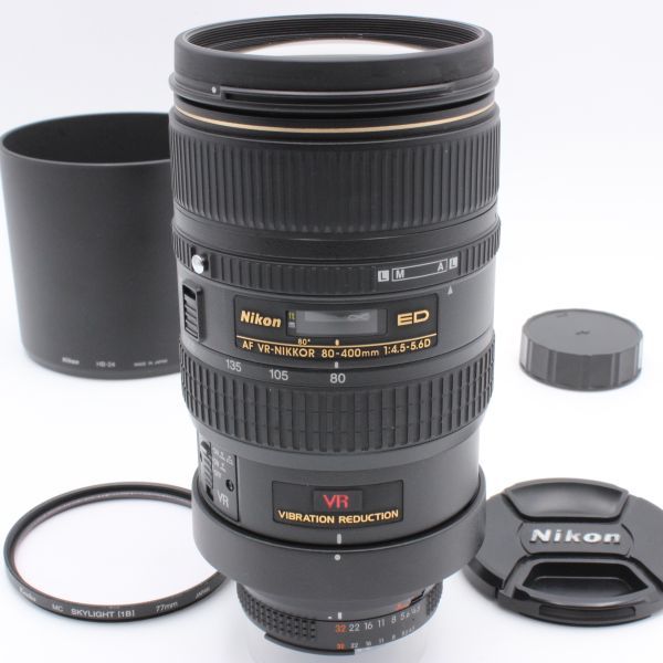 【極美品】 Nikon ニコン Ai AF VR-NIKKOR 80-400mm f4.5-5.6 D ED nikon NIKON 10035