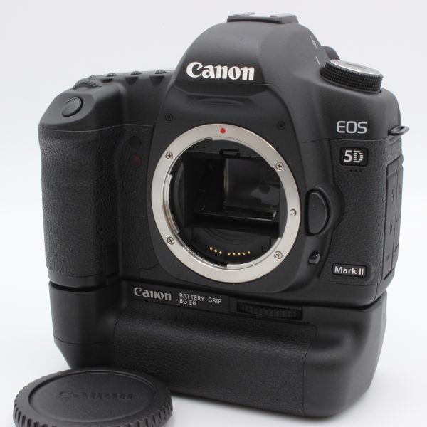 ショット数520！ 【極美品】 Canon キヤノン EOS 5D Mark II ボディ BG-E6 付き デジタル 一眼レフ カメラ 12001_画像2