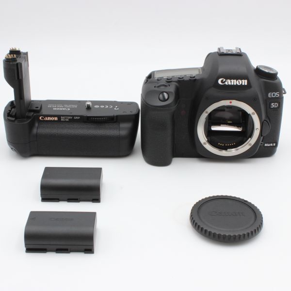 ショット数520！ 【極美品】 Canon キヤノン EOS 5D Mark II ボディ BG-E6 付き デジタル 一眼レフ カメラ 12001_画像1