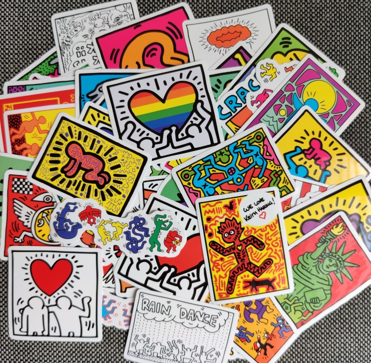 Keith Haring“Art”ステッカー集-A#キース・ヘリング#Keith Haring“Art”Sticker's■Artステッカー集×51枚セット：Special Price！899円_画像8