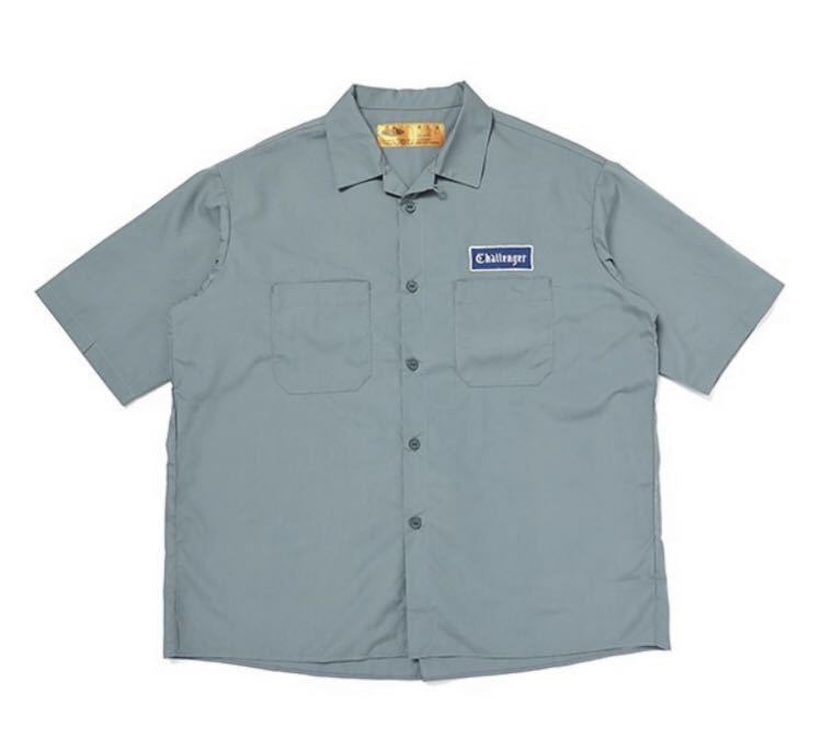 CHALLENGER S/S WORKER SHIRT DARK GREEN Mサイズ チャレンジャー ワークシャツ ダークグリーン_画像1