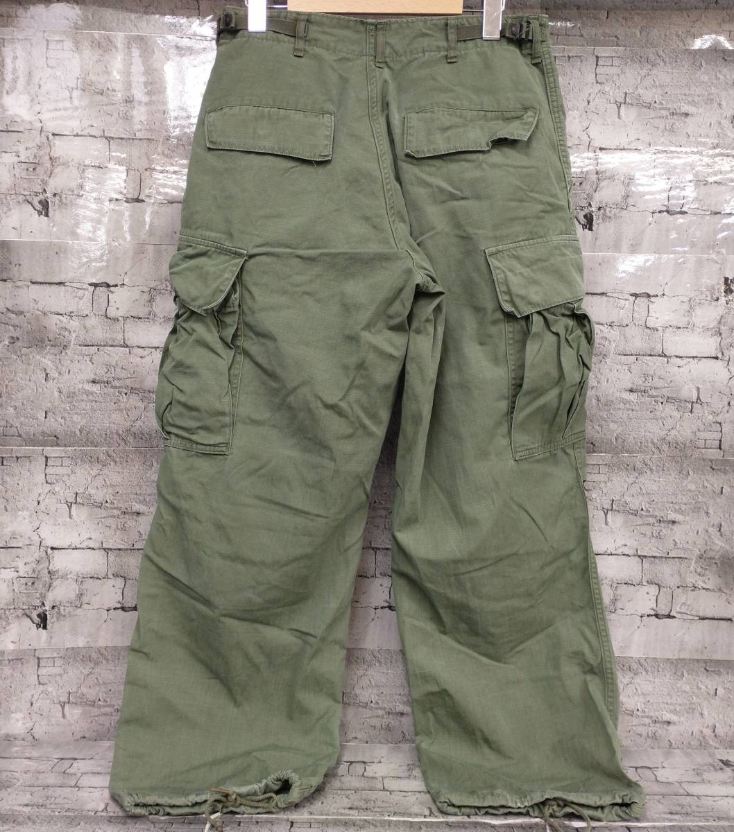 60s US ARMY アメリカ軍 JUNGLE FATIGUE PANTS ジャングルファティーグパンツ カーゴパンツ 8405-935-3305 サイズS グリーンカーキ_画像2