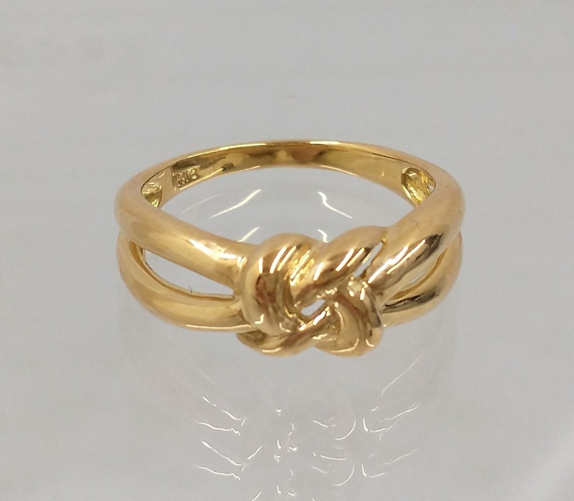 国産】 K18 11号 3.3g ゴールド 18金 シンプル リング 指輪 品物のみ