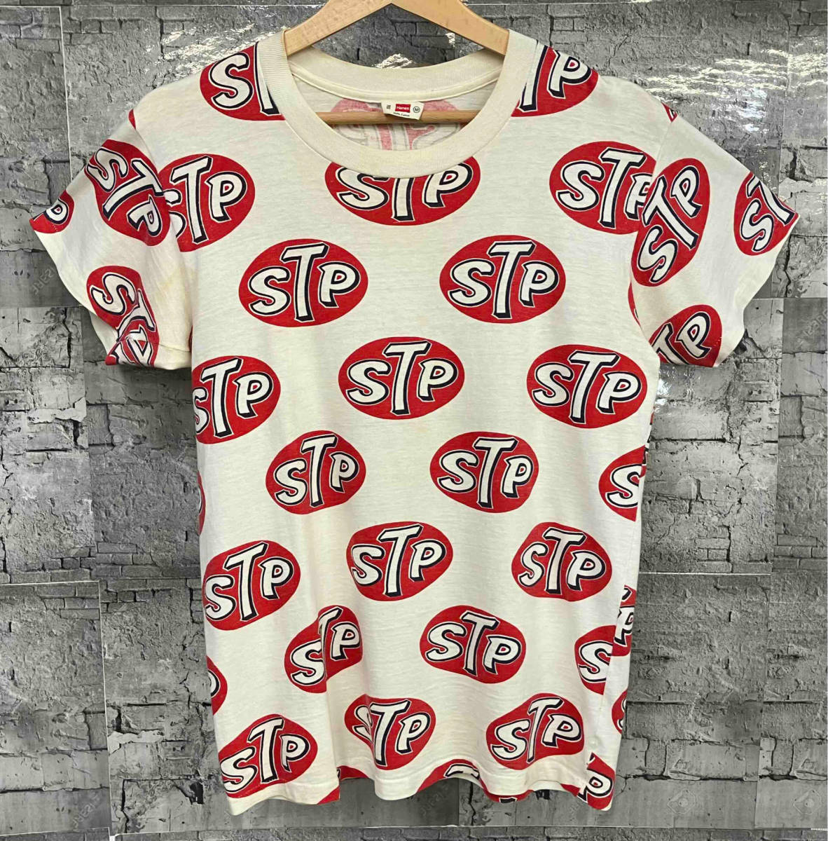 状態難あり vintage HANES ヘインズ STP 半袖Tシャツ サイズM 店舗受取可