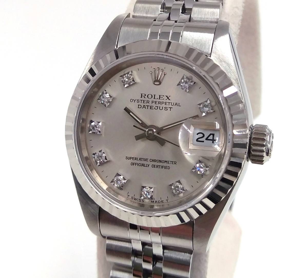 ROLEX ロレックス DATEJUST デイトジャスト 69174G 10Pダイヤ X番 腕時計 自動巻き レディース