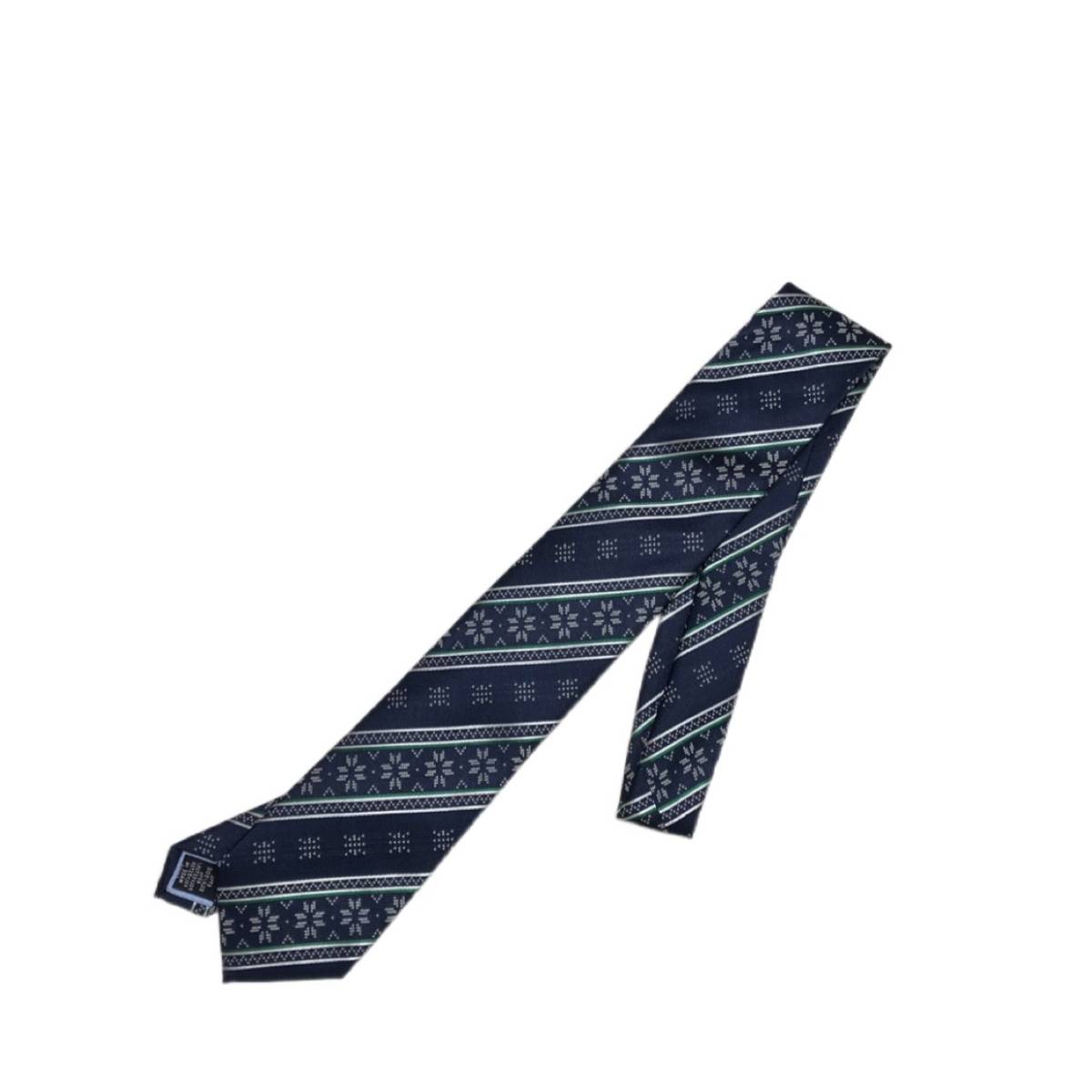 TOMMY HILFIGER Necktie トミーヒルフィガー ネクタイ ネイビー 店舗受取可_画像1