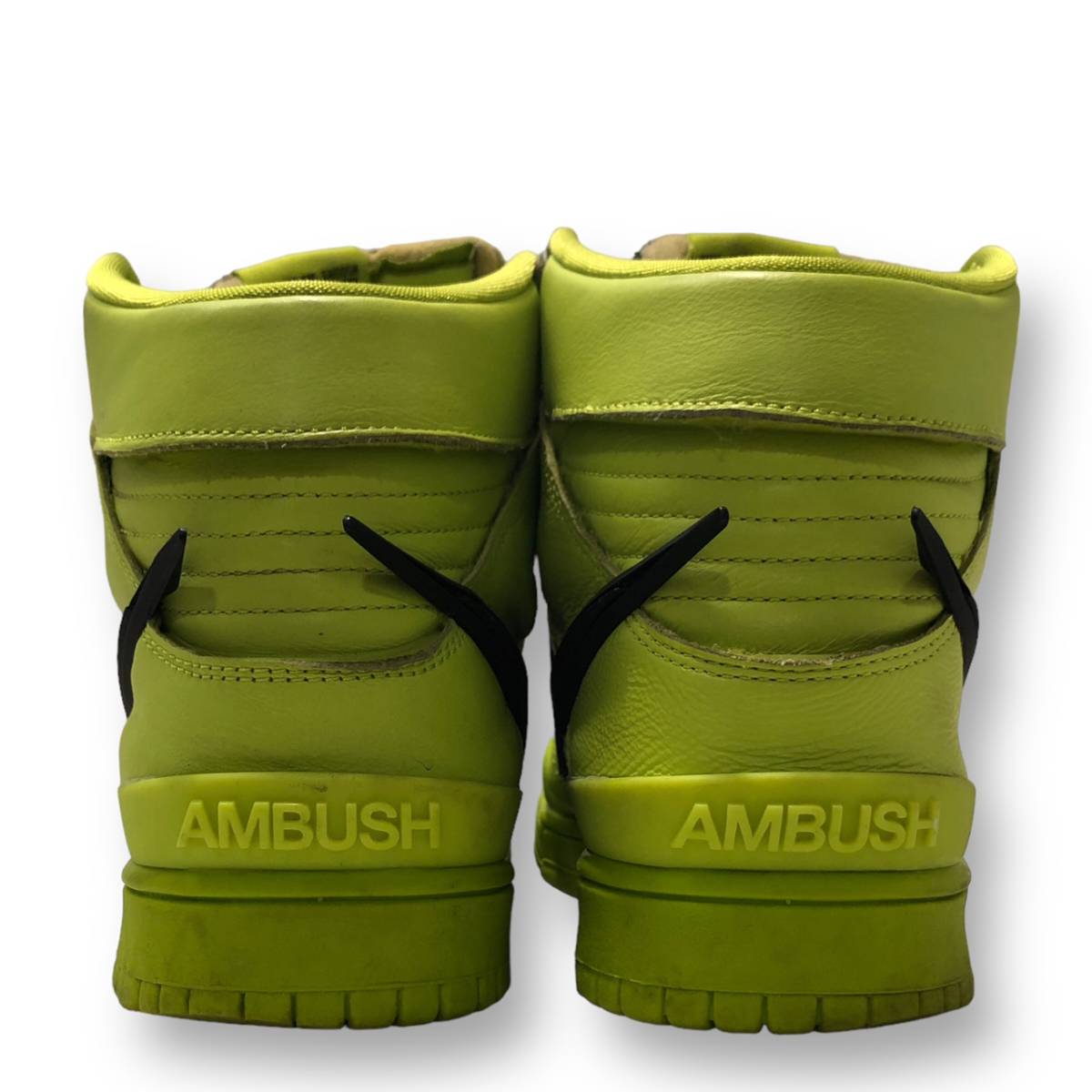 NIKE ×AMBUSH Dunk High Flash Lime ダンクハイ フラッシュライム ライムイエロー ブラック 26.5 ナイキ アンブッシュ 店舗受取可_画像6