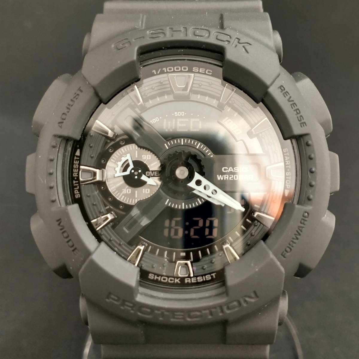 極美品 カシオ CASIO ジーショック G‐SHOCK リマスターブラック GA-114RE-1AJR 40周年 電池式 クォーツ デジアナ